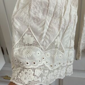 Cream Wide Leg Pants